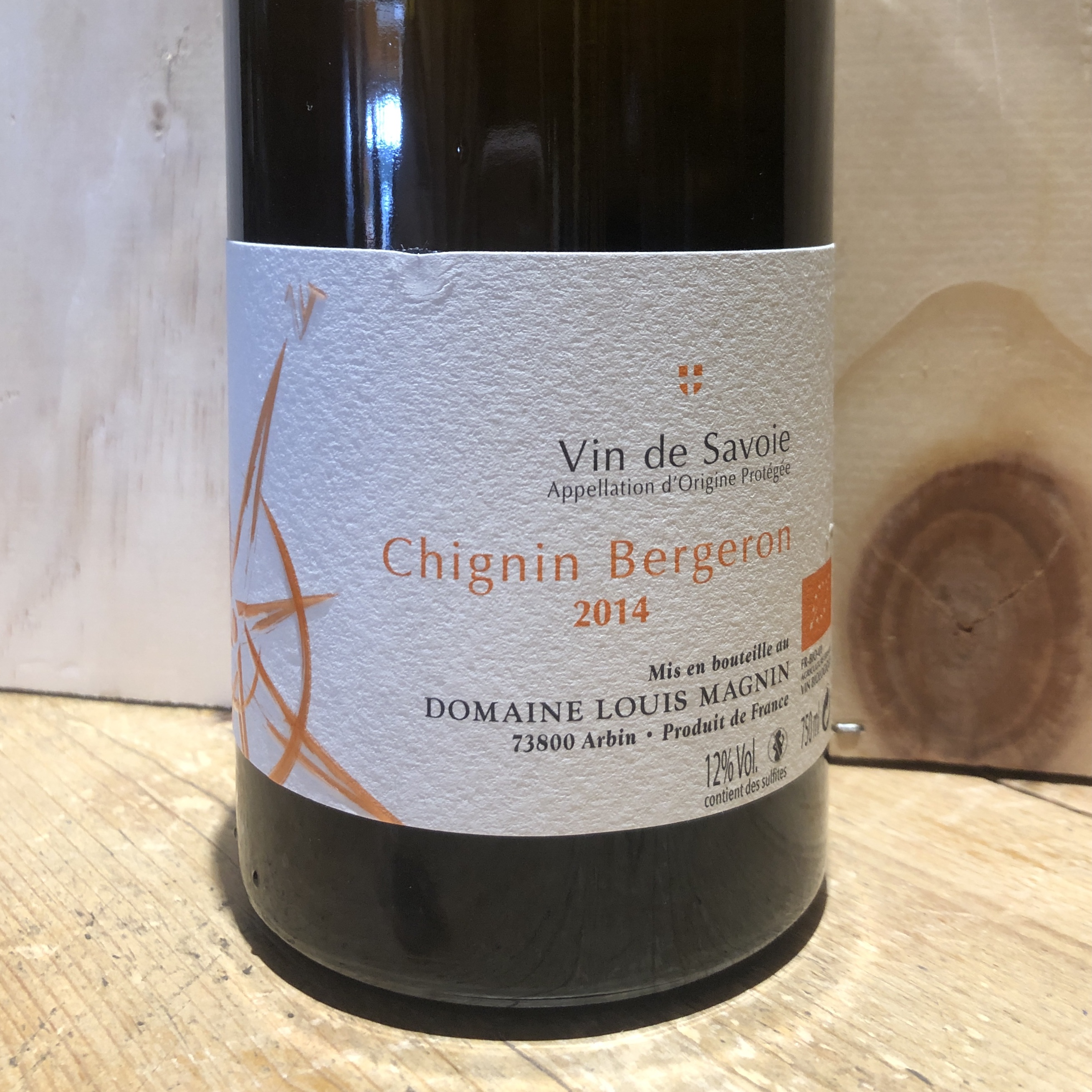 Vin Blanc Savoie Chignin Bergeron Domaine Louis Magnin 2014 BIO