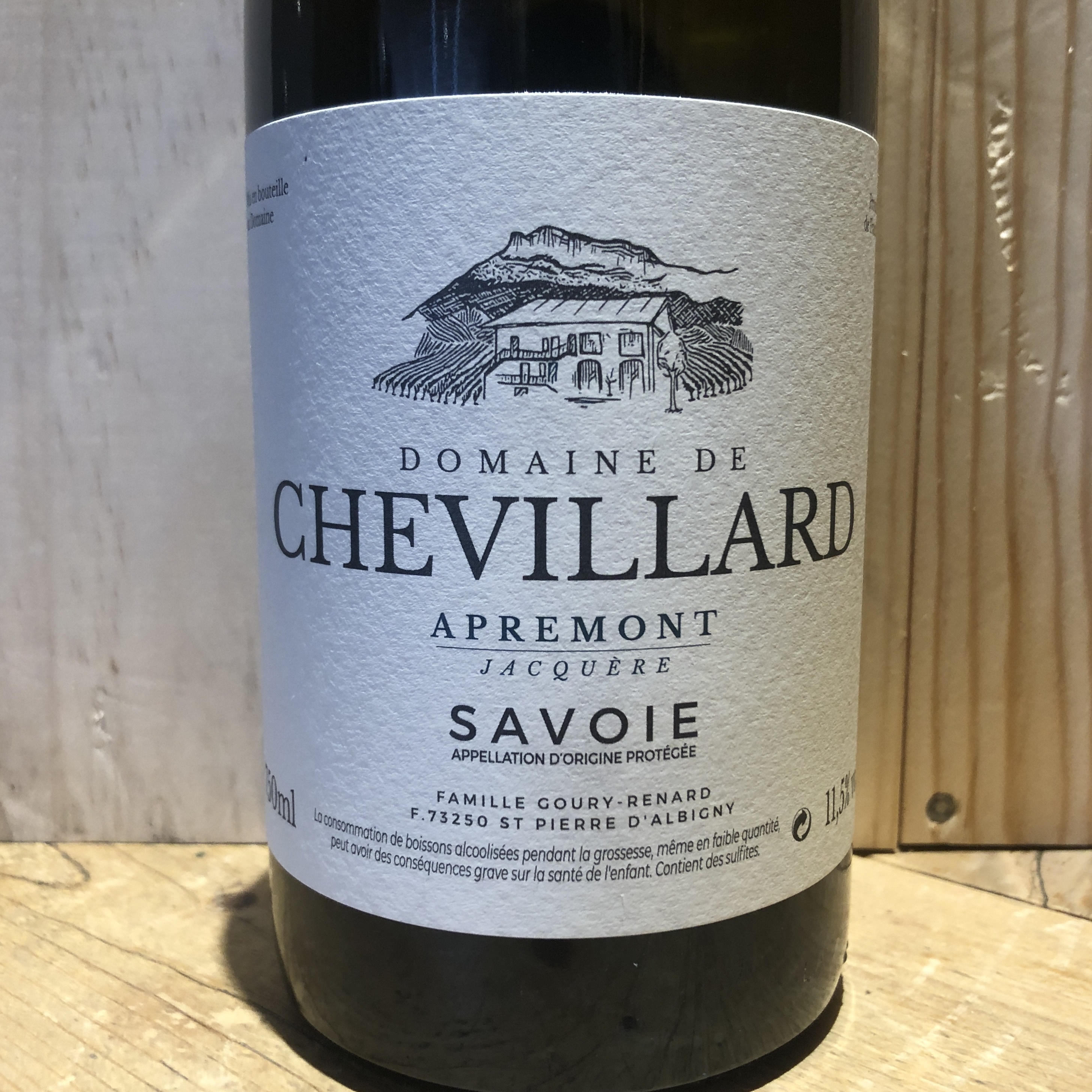 Vin Blanc Savoie Apremont Domaine Chevillard 2018 75 cl